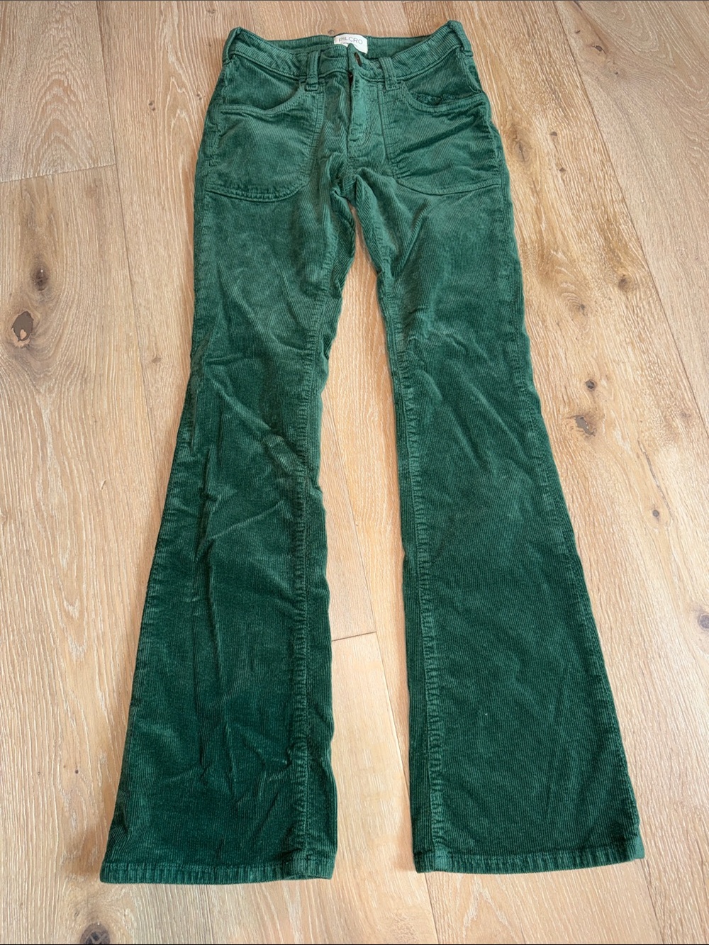 Pilcro Anthropologie Green Corduroy Flared The Icon Women’s Jeans